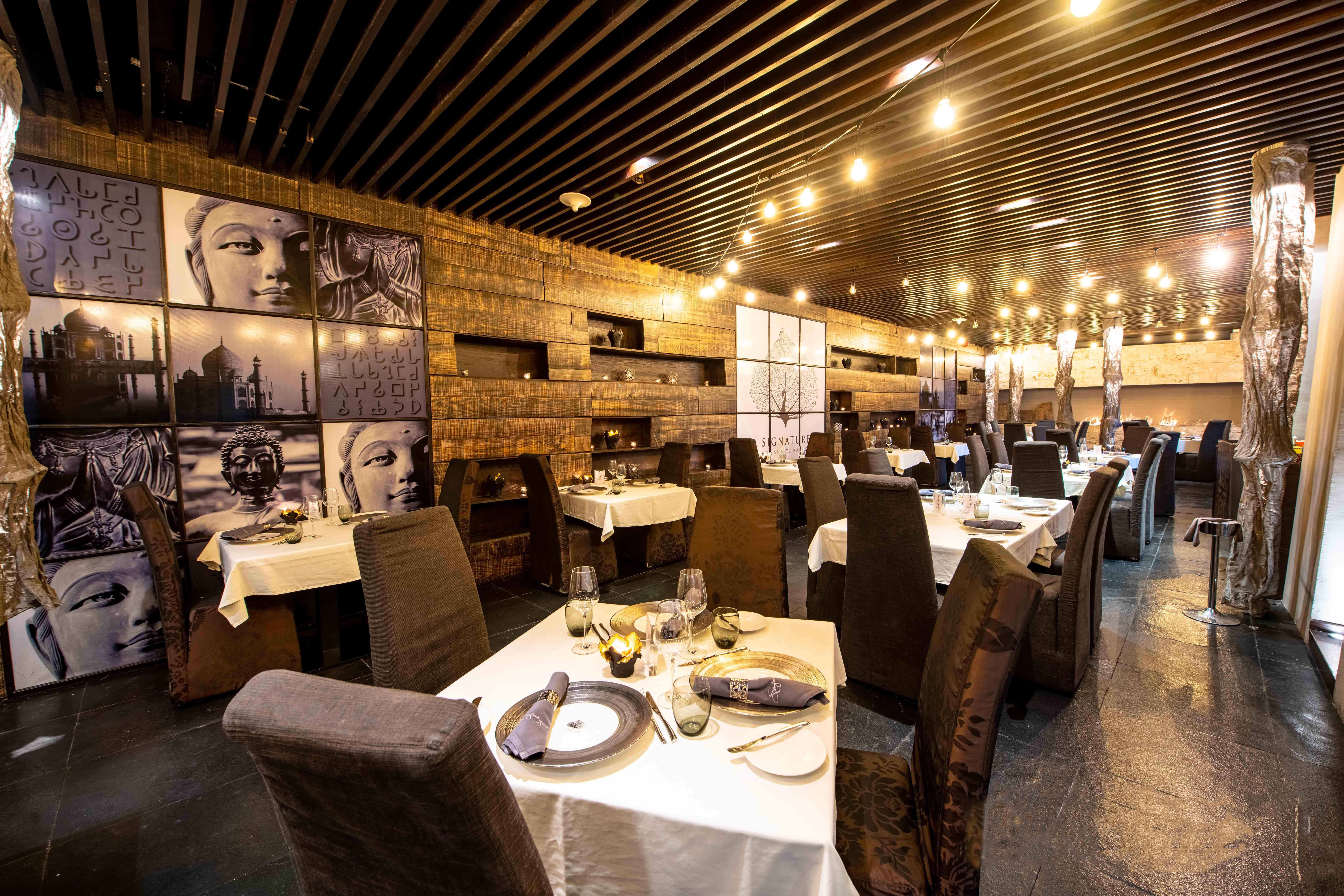 เดอะ แคนวาส โฮเต็ล ดูไบ - เอ็มแกลเลอรี Hotel ภายนอก รูปภาพ Interior of the restaurant